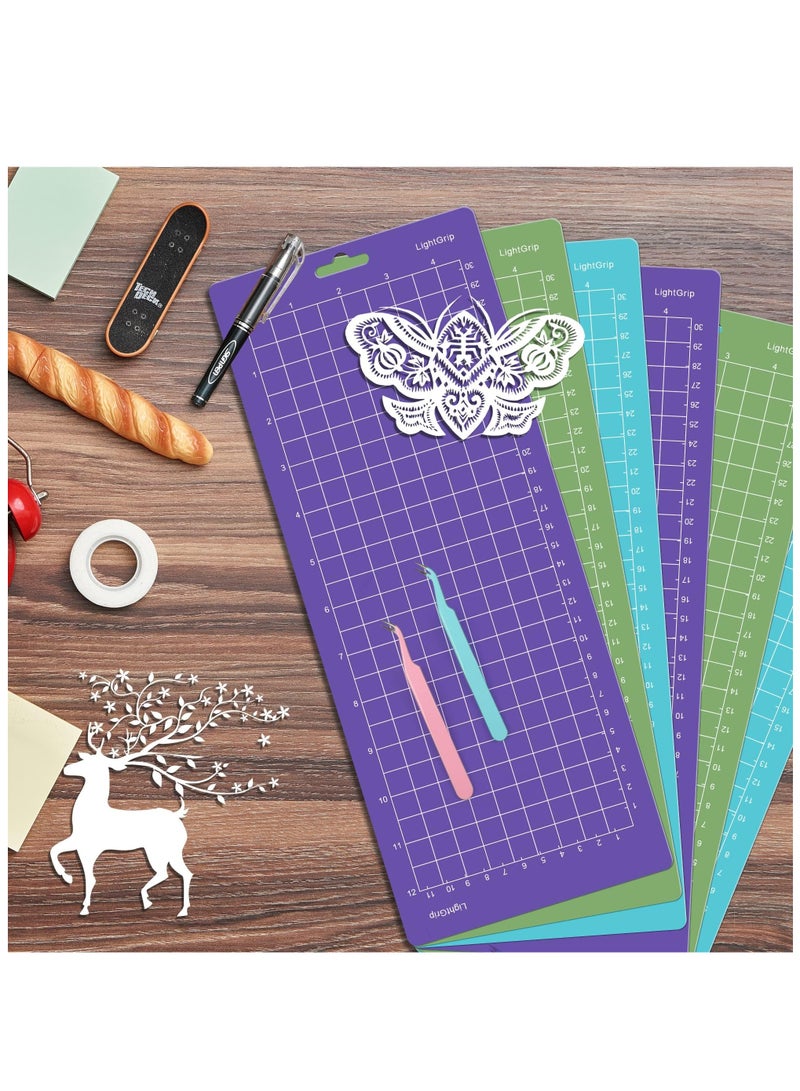 Variety Pack Cutting Mats for Cricut Joy, (4.5” X12” 4.5”X6.5”) 6PCS Adhesive Mats Custom Grip Cutting Mats Mixed Grip Cutting Mat Bundle Adhesive Crafting Mats for Cricut Joy Accessories