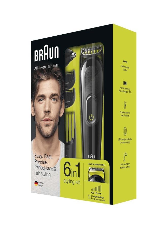 6-In-1 Trimmer Kit Black/green