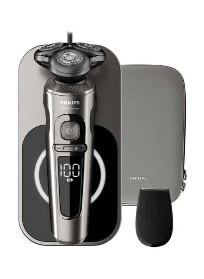 Shaver Series 9000 Prestige Wet And Dry Electric Shaver, SP9860/13 Black/Grey