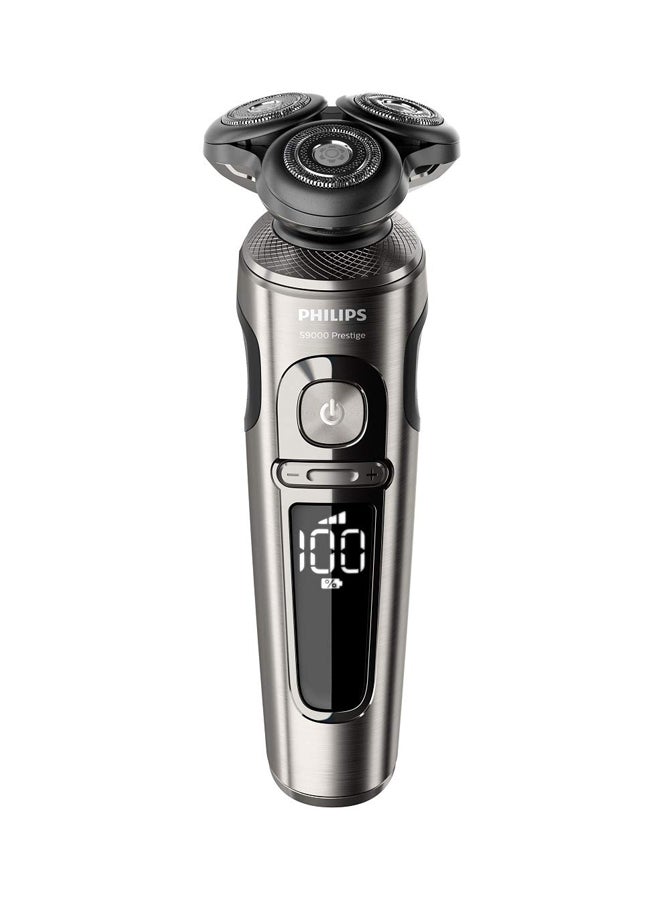 Shaver Series 9000 Prestige Wet And Dry Electric Shaver, SP9860/13 Black/Grey