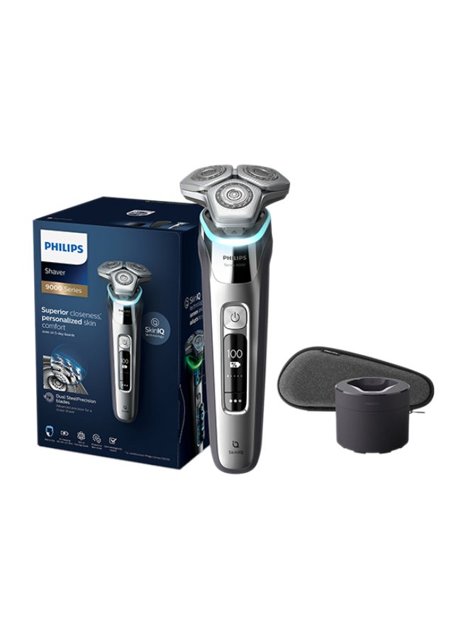 Shaver Series 9000 Wet And Dry Electric Shaver S9985/50, 2 Year Warranty Chrome Silver