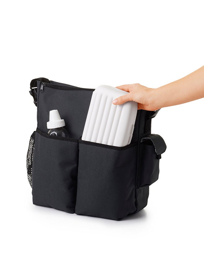On-The-Go Drying Rack With Bottle Brush - Gray
