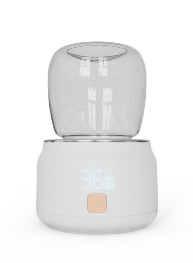 Portable Smart Baby Bottle Warmer Dual Function for Defrosting Warm Milk Heater & Thaw for Formula Breastmilk Keep Warm with 4 Smart Temperature Adjustments BPA Free