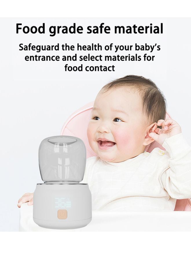 Portable Smart Baby Bottle Warmer Dual Function for Defrosting Warm Milk Heater & Thaw for Formula Breastmilk Keep Warm with 4 Smart Temperature Adjustments BPA Free