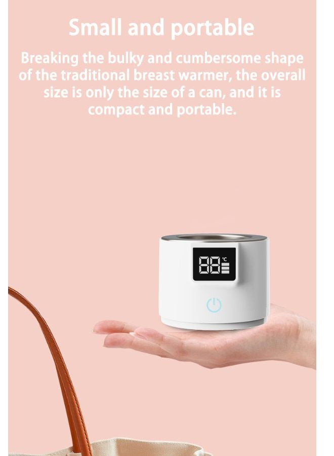 Portable Smart Baby Bottle Warmer Dual Function for Defrosting Warm Milk Heater & Thaw for Formula Breastmilk Keep Warm with Smart Temperature Control BPA Free