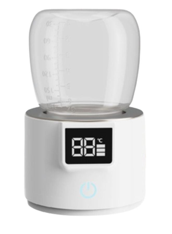 Portable Smart Baby Bottle Warmer Dual Function for Defrosting Warm Milk Heater & Thaw for Formula Breastmilk Keep Warm with Smart Temperature Control BPA Free