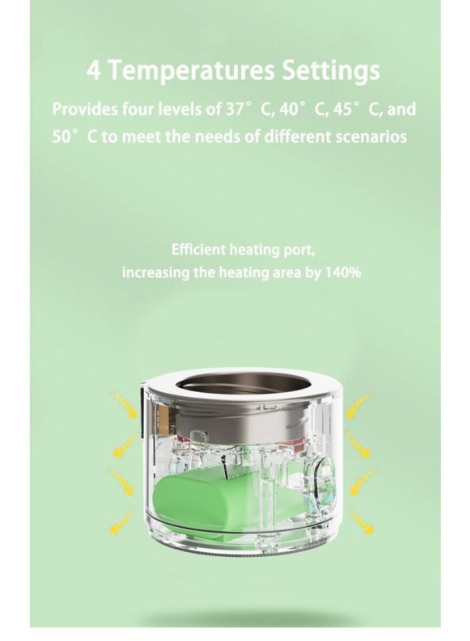 Portable Smart Baby Bottle Warmer Dual Function for Defrosting Warm Milk Heater & Thaw for Formula Breastmilk Keep Warm with Smart Temperature Control BPA Free