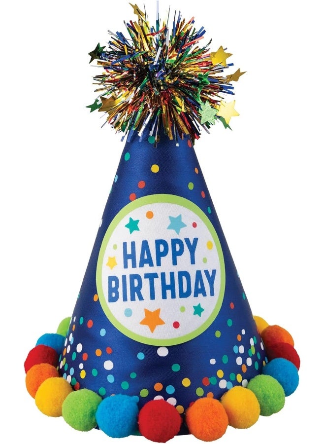 Primary Birthday Cone Hat - 8 1/4