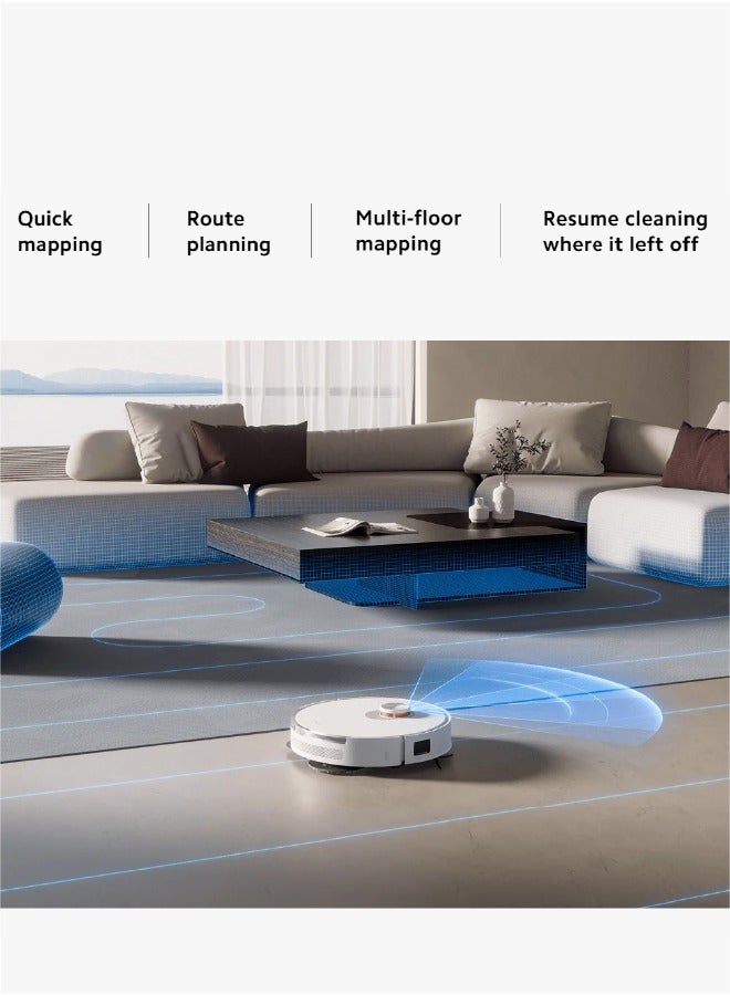 Robot Vacuum S20+ | 5200mAh battery | 6000Pa suction fan | Voice Control | Supports Mi Home/Alexa/Google App 55 W B108GL | BHR8125EN | BHR8154GB White