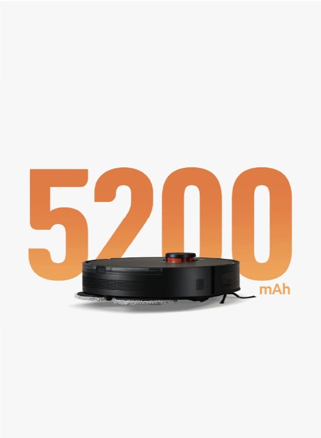 Robot Vacuum S20+ | 5200mAh battery | 6000Pa suction fan | Voice Control | Supports Mi Home/Alexa/Google App | 55 W BHR8157US | BHR8156US | BHR8159EU | B108GL Black