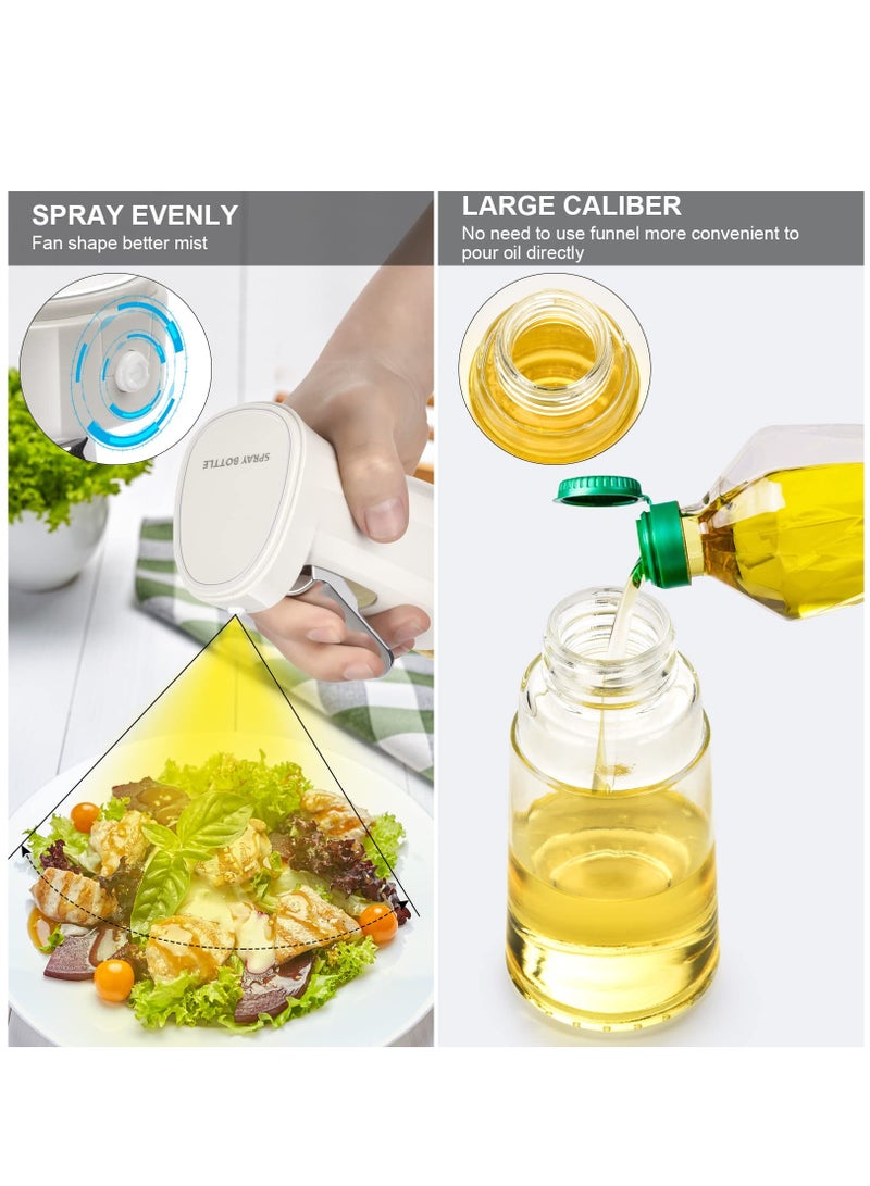 2 Pack Olive oil Sprayer for Cooking, 240ml Olive Oil Spray Bottle, Glass Olive Oil Sprayer Mister, Oil Sprayer for Air Fryer, BBQ, Salad, Baking, Grilling Kitchen Tools