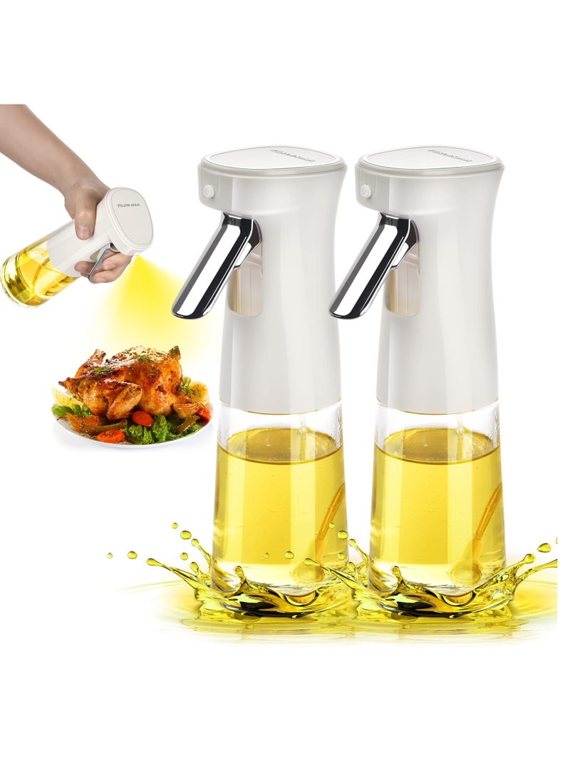 2 Pack Olive oil Sprayer for Cooking, 240ml Olive Oil Spray Bottle, Glass Olive Oil Sprayer Mister, Oil Sprayer for Air Fryer, BBQ, Salad, Baking, Grilling Kitchen Tools