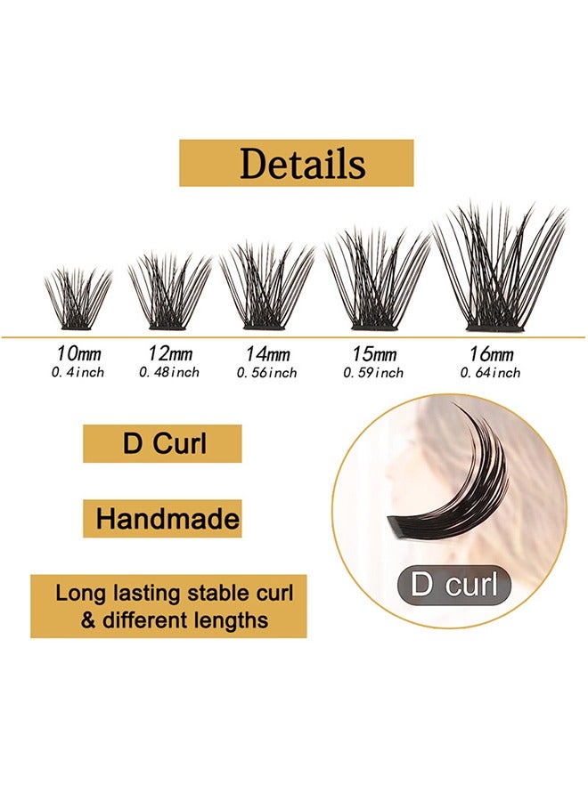 False Eyelashes Set, Segmented Eyelashes Single Cluster False Eyelashes, Diy Fake Eyelash Extension, Individual Lashes Cluster Lashes, Self Adhesive Lashes with Eyelash Glue and Tweezers, Black ﻿