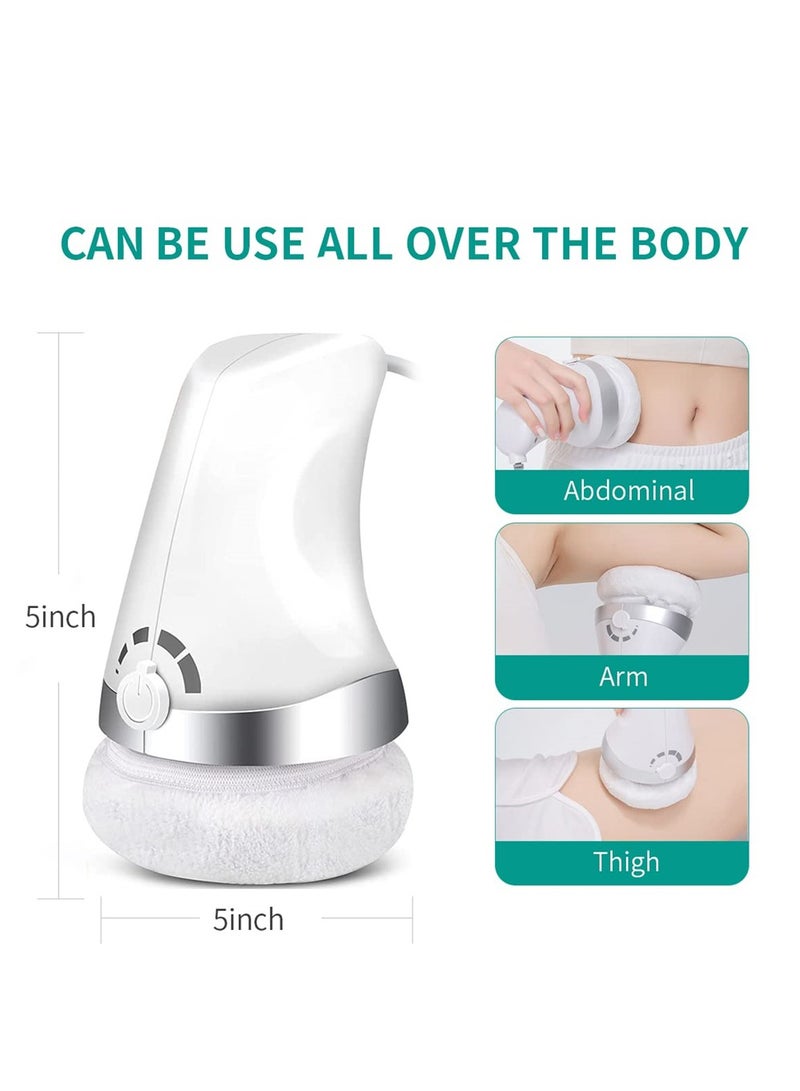 Electric Cellulite Massager Body Sculpting Machine, Handheld Massager for Belly, Waist, Arms, and Legs, Includes 3 Skin Friendly Cloth Pads