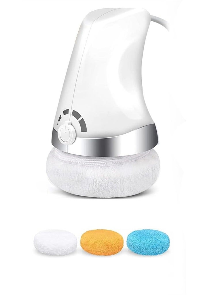 Electric Cellulite Massager Body Sculpting Machine, Handheld Massager for Belly, Waist, Arms, and Legs, Includes 3 Skin Friendly Cloth Pads