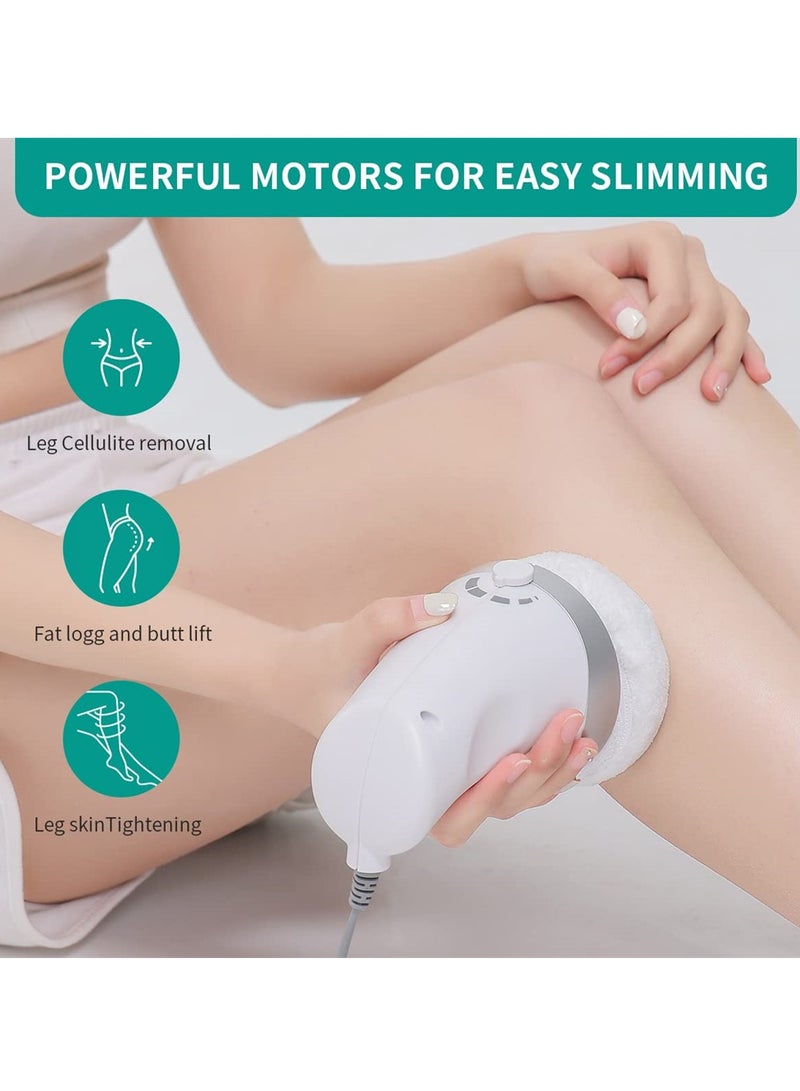 Electric Cellulite Massager Body Sculpting Machine, Handheld Massager for Belly, Waist, Arms, and Legs, Includes 3 Skin Friendly Cloth Pads