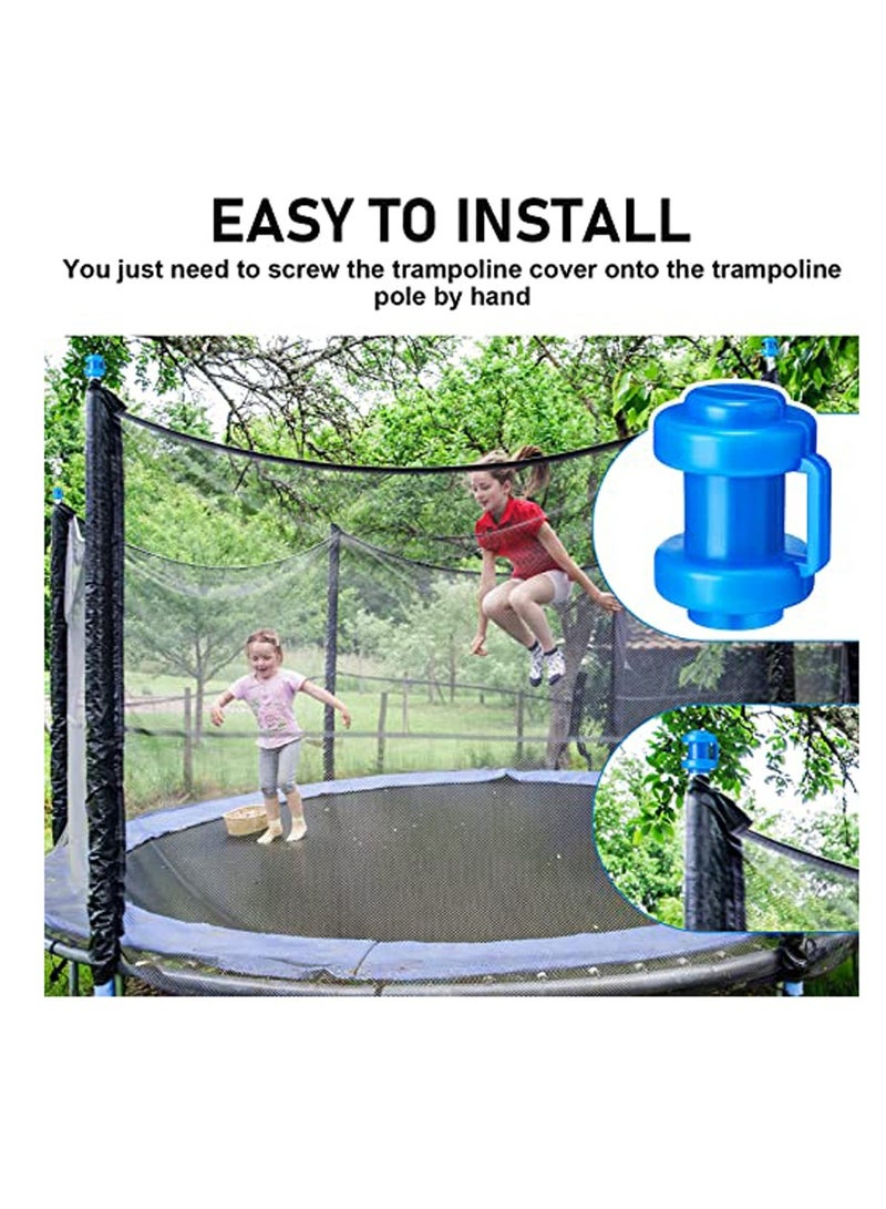 12 Pcs Summer 0.98Inches Diameter Trampoline Pole Caps Enclosure Pole Caps Trampoline Replacement Enclosure Poles for Net Hook Safety Accessories