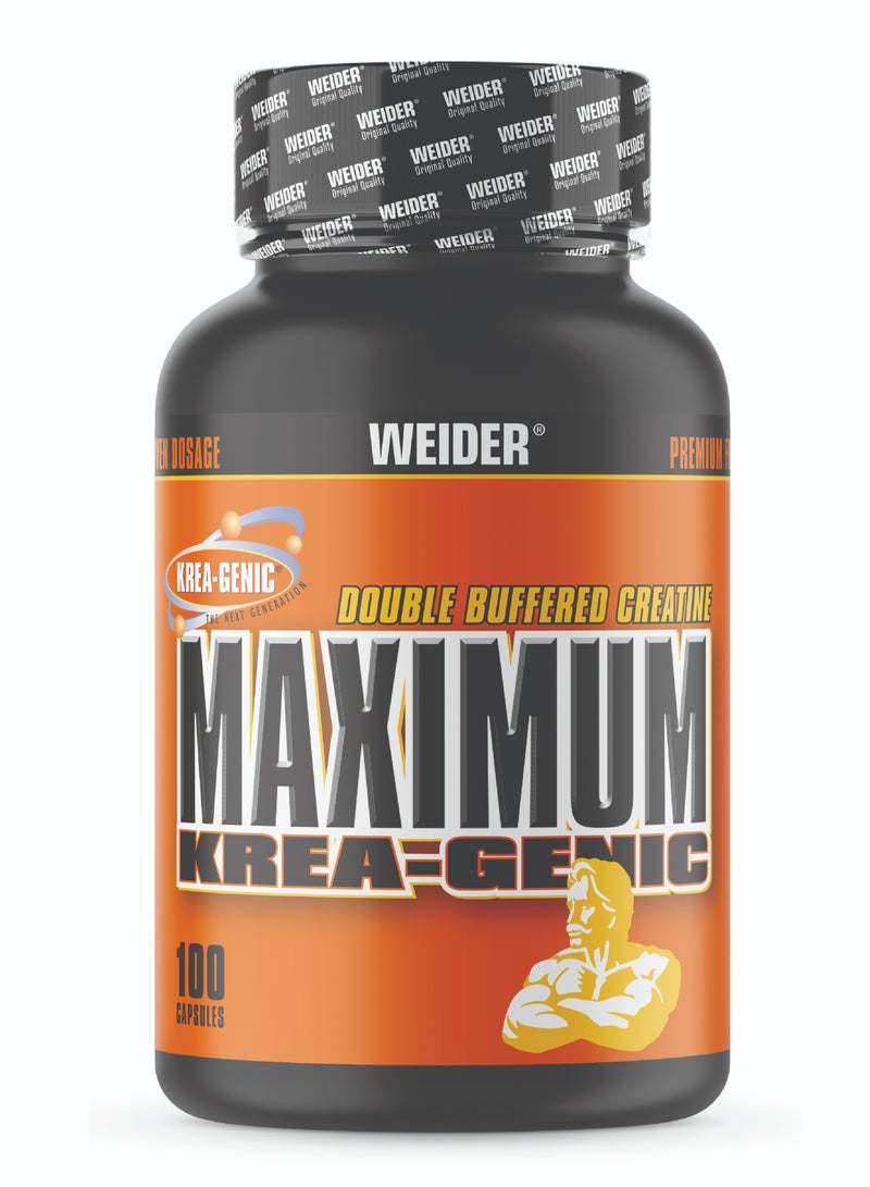 Maximum Krea-Genic 100 Capsules Advanced Buffered Creatine for Optimal Performance