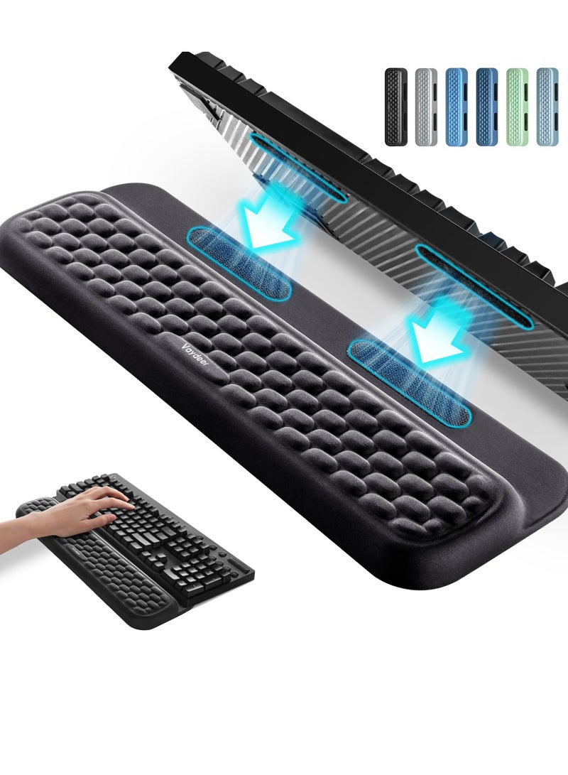 Keyboard Wrist Rest, Full Mechanical Keyboard Support Pad, Desk Ergonomic Cushion for Computer Typing Office Work Home Gaming, Soft Memory Foam Relief Repair Arm Palm Hand Wrist Pain Gift