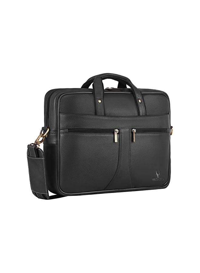 Leather Laptop Messenger Bag for Men