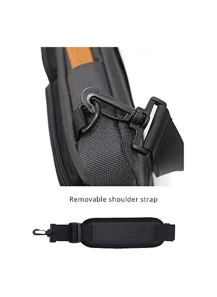 Laptop Shoulder Bag for MacBook Air 15-15.6 inch Briefcase 15 MacBook Pro Waterproof Shockproof Notebook Sleeve, Black