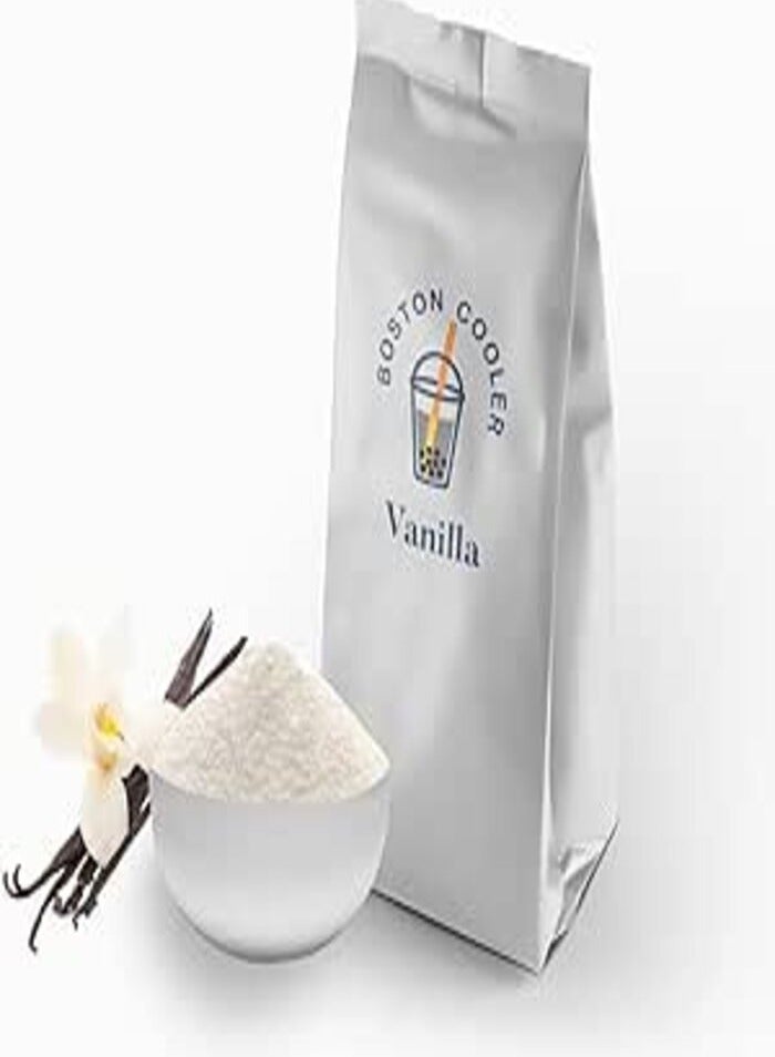 Vanilla Flavored Powder Original Boston Coolers 1kg For Bubble Tea, Milk Tea, Fruit Tea, Boba Tea and Smoothies