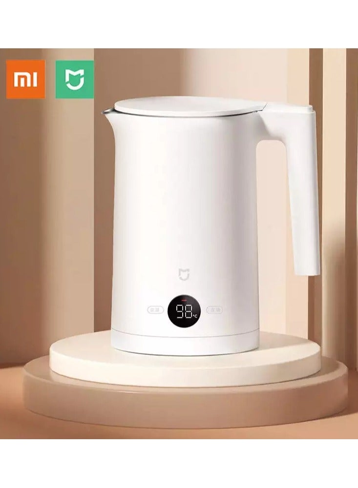 MIJIA Constant Temperature Electric Kettle P1 Quiet Edition Temperature Display 1800W High Power 304 Stainless Teapots 1.5 L 1800 W MJJYSH02YM White