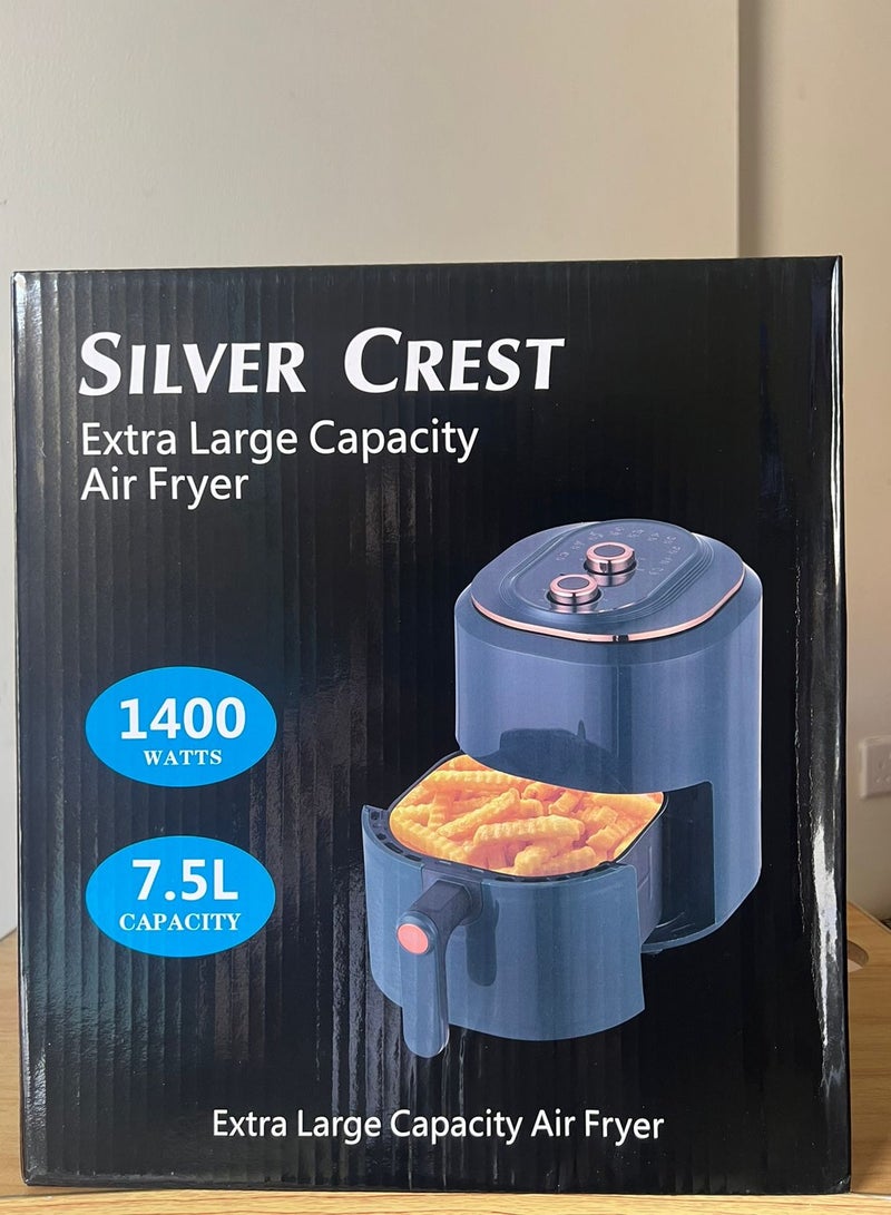 Silver Crest Air Fryer with Large Capacity 7.5L, 1400 Watts