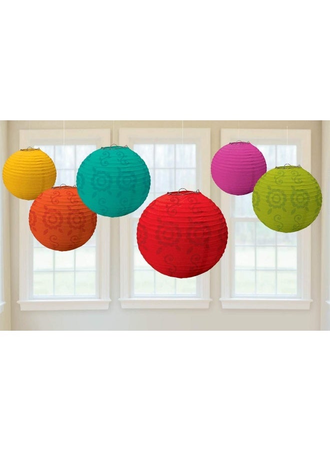 Fiesta Paper Lantern Value Pack Party Accessory (6-Pack)