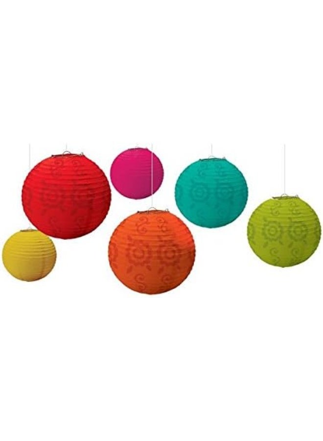 Fiesta Paper Lantern Value Pack Party Accessory (6-Pack)