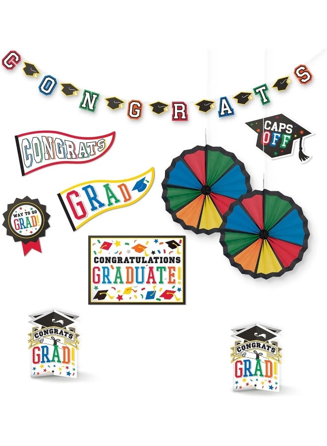 Grad Room Decorating Kit - Paper 10Pcs