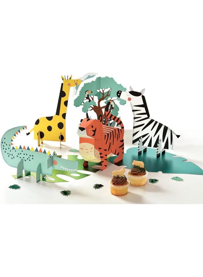 Get Wild Birthday Table Centerpiece Decorating Kit 5pcs