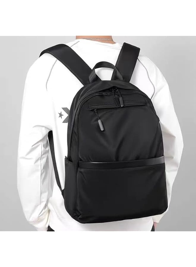 School Backpack for Men Women, Water Resistant 15.6 inch Laptop Backpack Bookbags College Daypack Black Backpack School Bag