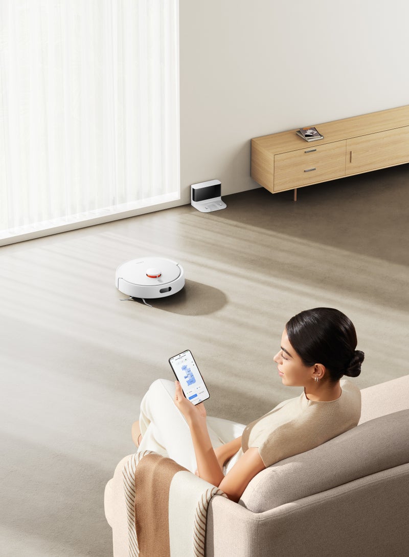 Robot Vacuum S20 | 3200mAh Nominal Battery Capacity | 5000Pa Suction Fan | 400ml Dustbin And 270ml Water Tank | Supports Mi Home/Alexa/Google App | 270 ml 45 W BHR8646GB | BHR8628EU | BHR8648US | D106 Black