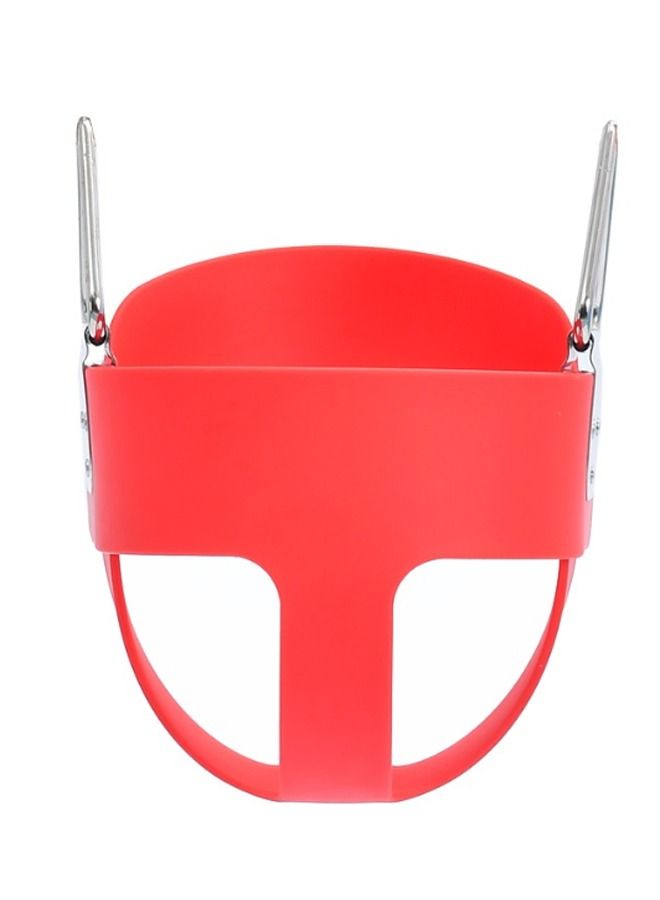 Lovely Toddler High Back Full Bucket Swings With Heavy Duty Plastic Coated Chains And Hook