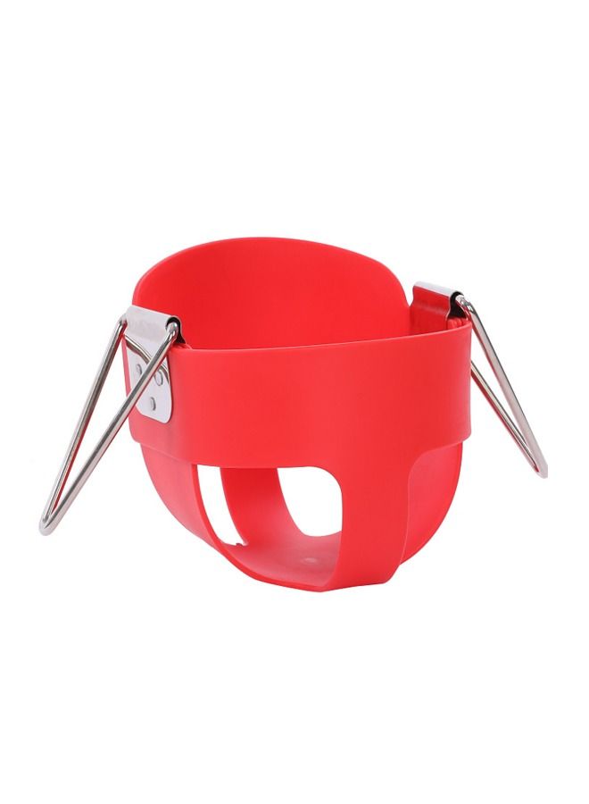 Lovely Toddler High Back Full Bucket Swings With Heavy Duty Plastic Coated Chains And Hook