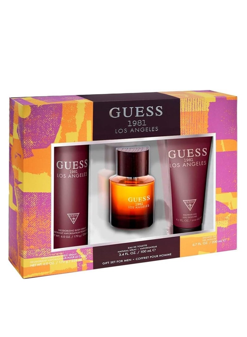 Guess 1981 Los Ang M EDT 100 Ml+Shower Gel 200 Ml+Deo 226 Ml Set