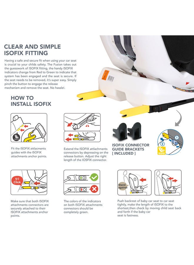 4-In-1 Ultra Baby Car Seat With Canopy, 360 Degree Rotation, ISOFIX, 9 Levels And Adjustable Headrest Positions, 0 - 12 Years, Upto 36 Kg,  0+/1/2/3 Group