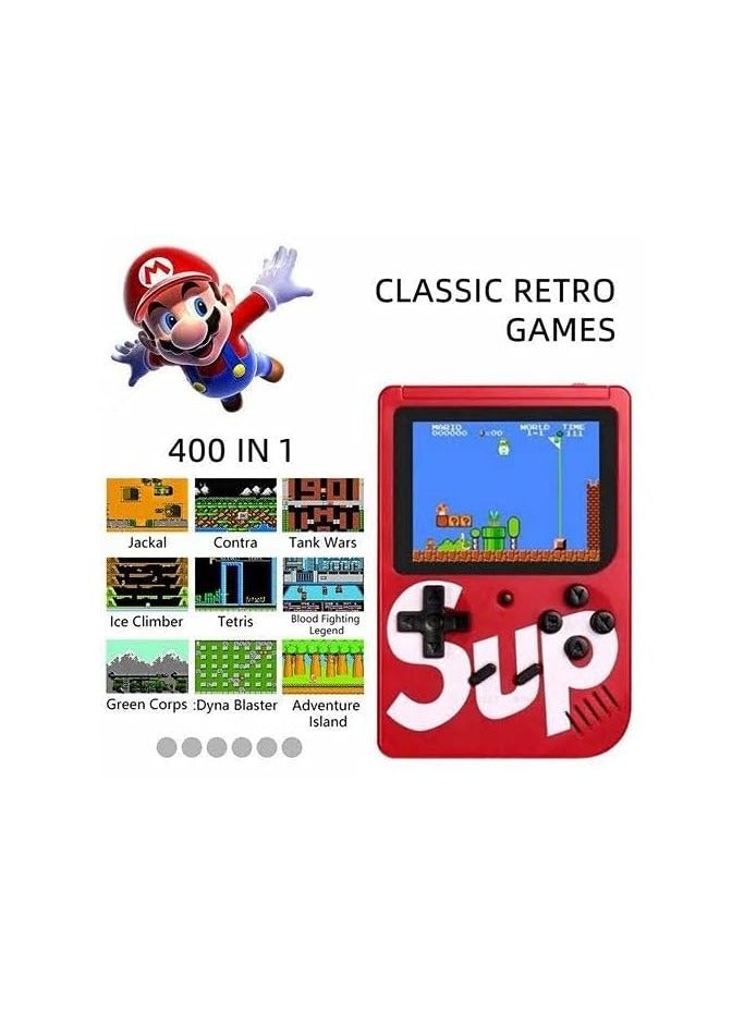 400 in 1 SUP GAME BOX Classic Retro Gaming Console (Single Player, Red)