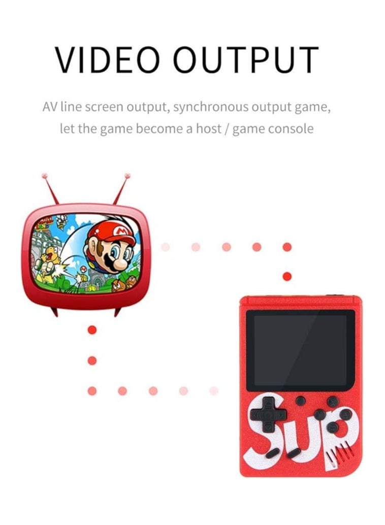 400 in 1 SUP GAME BOX Classic Retro Gaming Console (Single Player, Red)