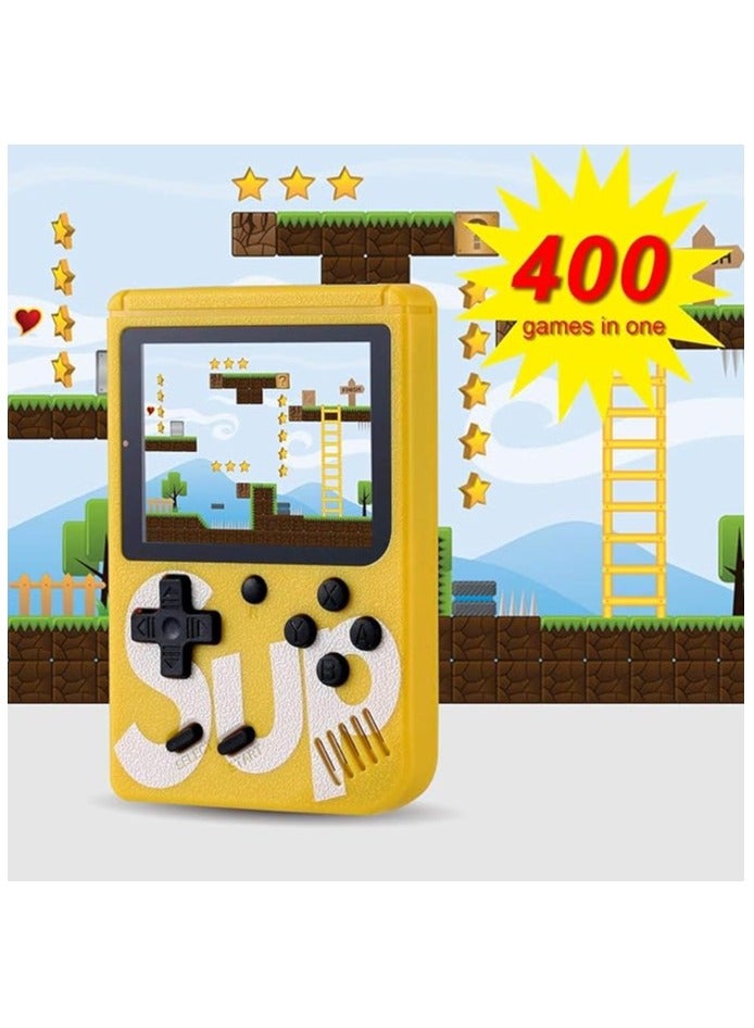 400 in 1 SUP GAME BOX Classic Retro Gaming Console (Single Player, Yellow)