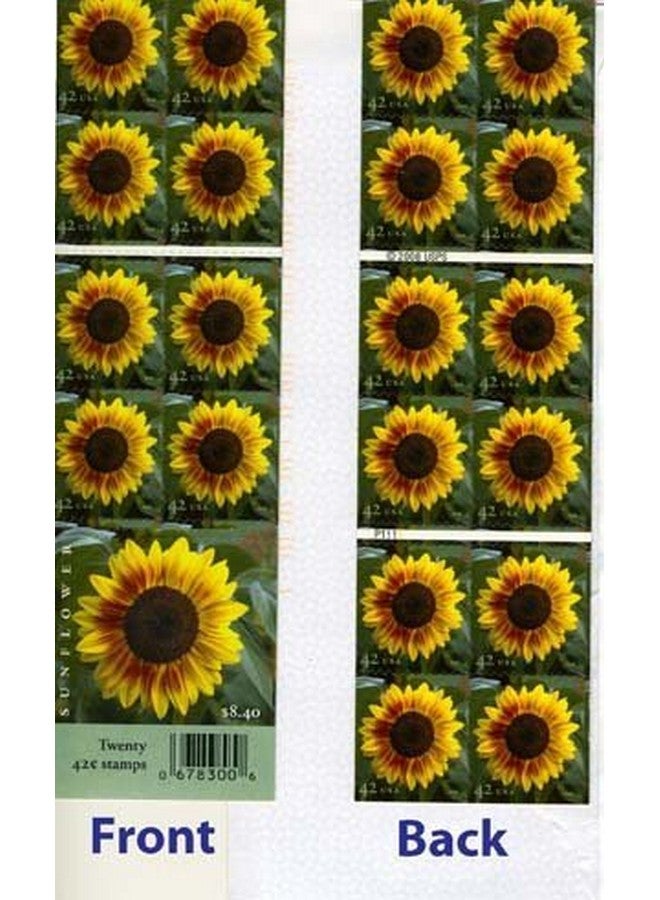 Sunflower Booklet Of Twenty 42 Cent Stamps Scott 4347A