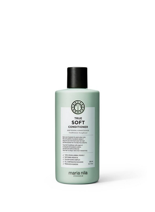 True Soft Conditioner 10.1 Fl Oz For Dry Hair Argan Oil Remoisturises & Reduces Frizz 100% Vegan & Sulfateparaben Free