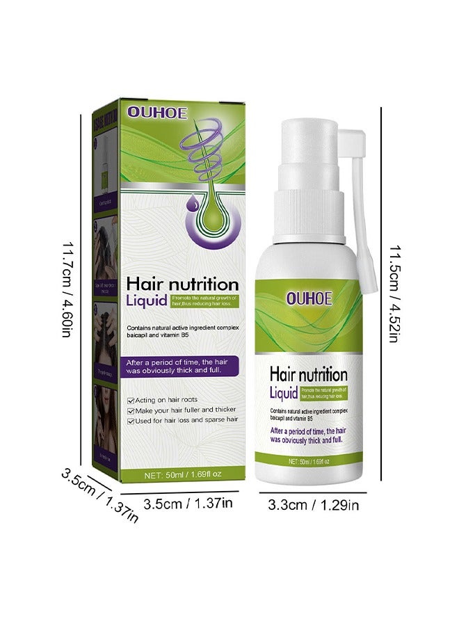 Hair Nutriton Liquid- Reduces Hair Loss Spray ,Fuller And Thicker For Hair 50ml