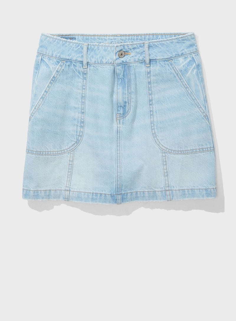 High Waist Denim Skirts