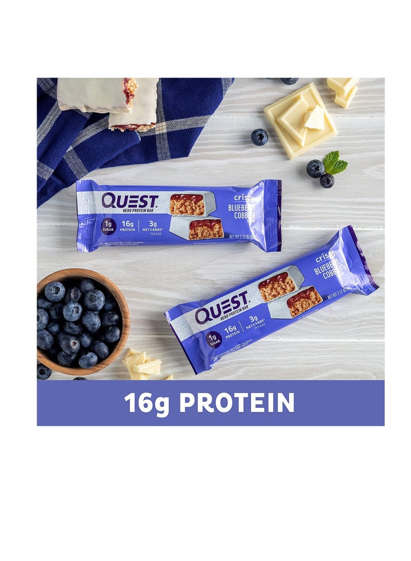 Quest Nutrition Blueberry Cobbler Hero Bar, 12 Count