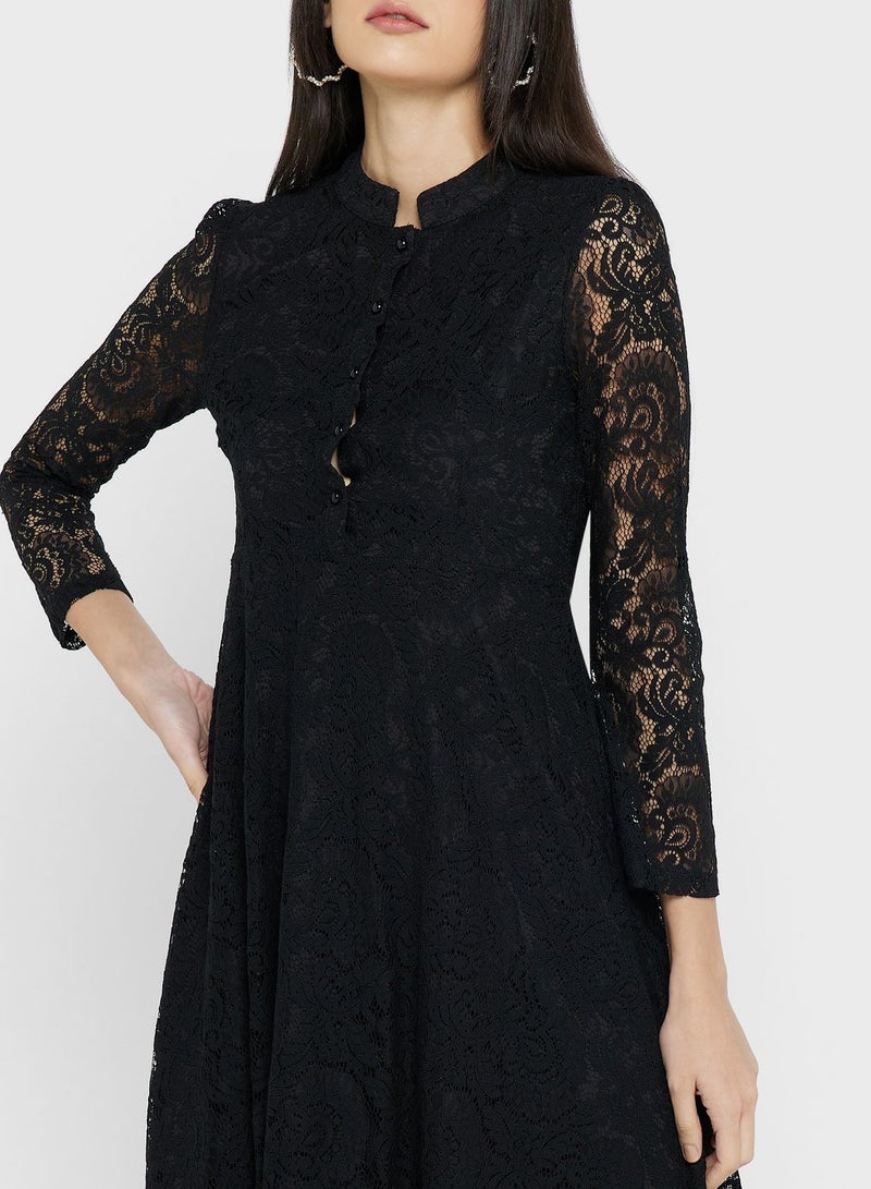 Lace A-Line Dress