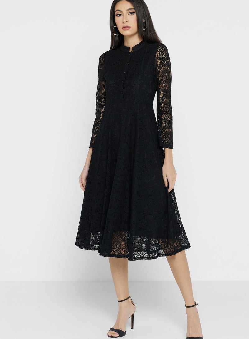Lace A-Line Dress