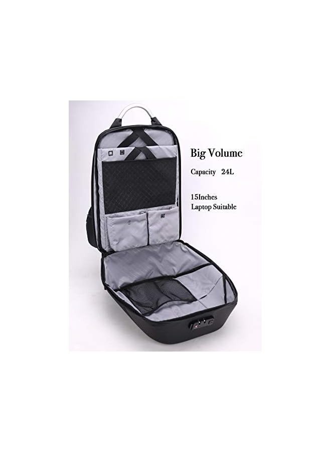 Business Laptop Bag, Waterproof Anti theft Work Backpack with USB Charging Port for Men and Women