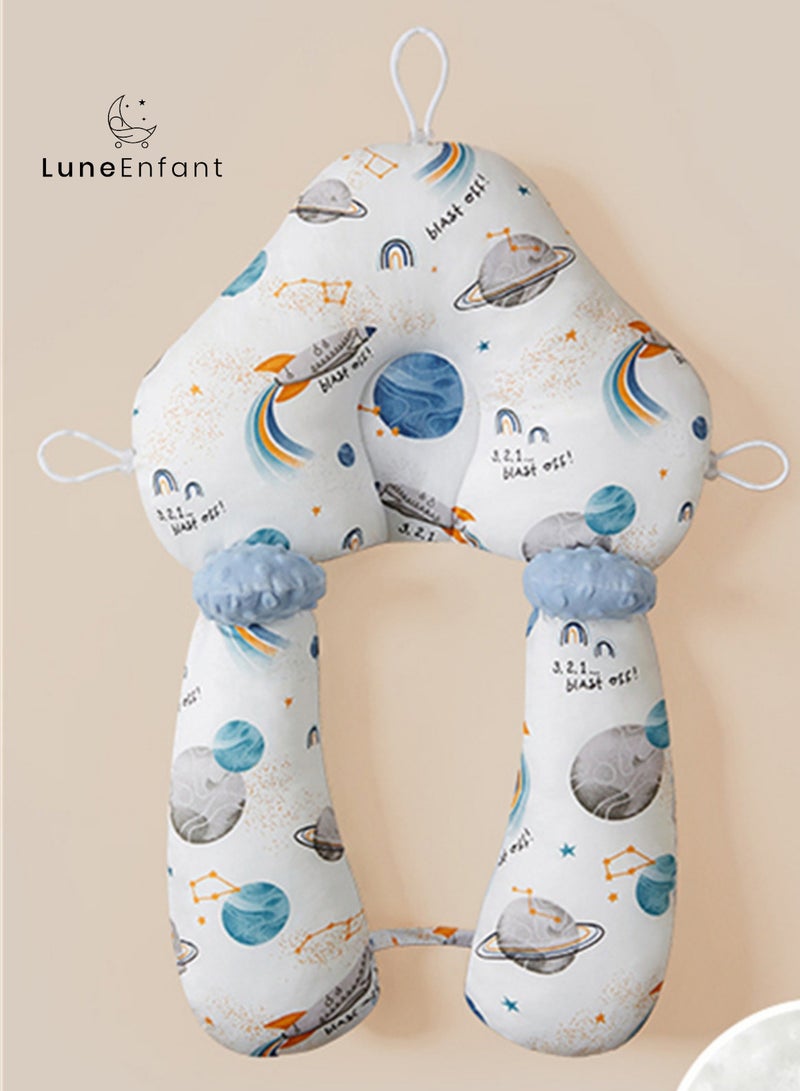 Baby Pillow with Detachable Design - Neck Support, Sleep-Enhancing Arm Embrace, Soothing Ears